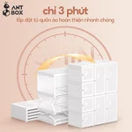 Tủ Quần Áo Màu Trắng ANTBOX 6-15 Ngăn 1-3 Móc Cần Lắp Đặt Khung Liền Khối Nhà Lưu Trữ Ổn Định Mạnh Mẽ Công Suất Cao Minh Bạch Và Có Thể Nhìn Thấy — ảnh 2
