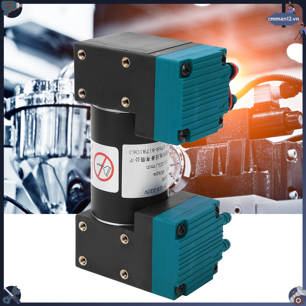 U1 24V 12W 10l/Min Kleine Dc Vacuümpomp Luchtcompressor Pomp Kop Voor Laboratori