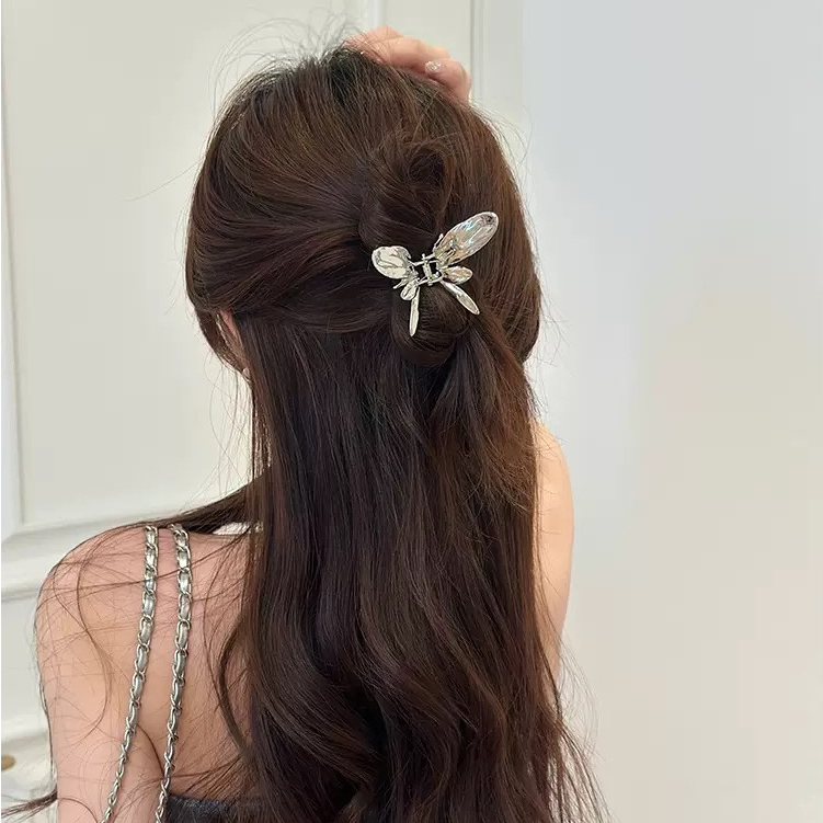 Kẹp Tóc Kim Loại Hình Bướm Nhỏ Xinh Xắn Sang Trọng Phong Cách Hàn Quốc Phụ Kiện Tóc Nữ Empoli
