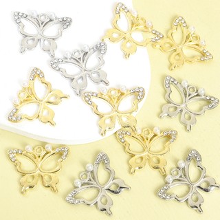10 Chiếc Đơn Giản & Phong Cách Thanh Lịch Tinh Tế Bướm Rỗng Quyến Rũ Với Kim Cương Giả & Ngọc Trai Thời Trang Tinh Tế Phụ Kiện Trang Sức Vòng Cổ Đa Năng Vòng Cổ Vòng Tay Bông Tai Mặt Dây Hợp Kim DIY