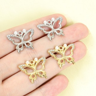 10 Chiếc Đơn Giản & Phong Cách Thanh Lịch Tinh Tế Bướm Rỗng Quyến Rũ Với Kim Cương Giả & Ngọc Trai Thời Trang Tinh Tế Phụ Kiện Trang Sức Vòng Cổ Đa Năng Vòng Cổ Vòng Tay Bông Tai Mặt Dây Hợp Kim DIY