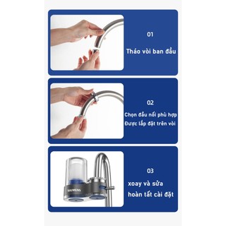 watfac Phần tử lọc Bộ lọc vòi 5 lớp Bộ lọc nước bằng gốm ABS chất lượng cao Than hoạt tính dạng hạt nguyên tử