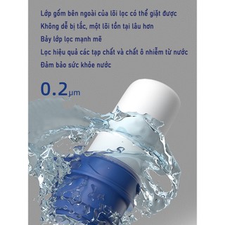 watfac Phần tử lọc Bộ lọc vòi 5 lớp Bộ lọc nước bằng gốm ABS chất lượng cao Than hoạt tính dạng hạt nguyên tử