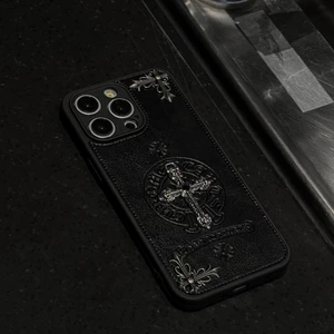 Xu hướng chéo Da mềm trang sức bạc DIY Ốp điện thoại iphone 16 15 Pro Max 14 Pro Max i14 Plus 13 Pro Max i13 13pro i11 11 Pro Max 12 Pro Max Vỏ bảo vệ
