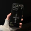 Xu hướng chéo Da mềm trang sức bạc DIY Ốp điện thoại iphone 16 15 Pro Max 14 Pro Max i14 Plus 13 Pro Max i13 13pro i11 11 Pro Max 12 Pro Max Vỏ bảo vệ