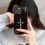 Xu hướng chéo Da mềm trang sức bạc DIY Ốp điện thoại iphone 16 15 Pro Max 14 Pro Max i14 Plus 13 Pro Max i13 13pro i11 11 Pro Max 12 Pro Max Vỏ bảo vệ