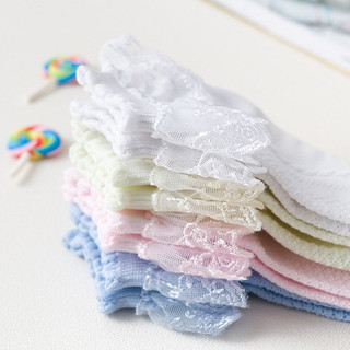Tất Ren Bé Gái Bé Gái Cotton Mùa Xuân Hè Lưới Tất Công Chúa Ngắn Khiêu Vũ Tất Trẻ Em 1-12 Tuổi