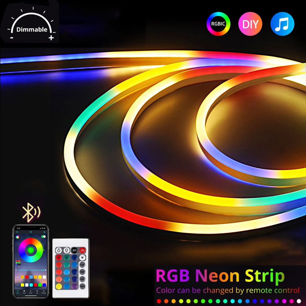 Ứng dụng thông minh Bluetooth Đèn dây LED Neon Đèn dây silicon Neon có ...