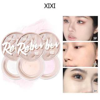 Xixi Light Thin Mist Loose Powder 8g Thiết lập lâu trôi Trang điểm mặt Chống thấm nước Kiểm soát dầu Che khuyết điểm Bột hoàn thiện NO.D675