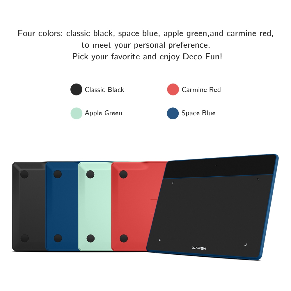 XPPen Deco Fun XS / S / L  Đồ họa nhộn Máy tính bảng vẽ kỹ thuật số Máy tính bảng 8192 cấp độ Nghiêng Giáo dục trực tuyến Hỗ trợ Android Mac Linux Windows Chrome | BigBuy360 - bigbuy360.vn