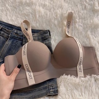 Đồ lót không dấu vết mới tập hợp ngực nhỏ, khoe kích thước lớn không có vòng thép, thu thập và hỗ trợ ngực để ngăn ngừa chảy xệ, áo ngực nửa cốc