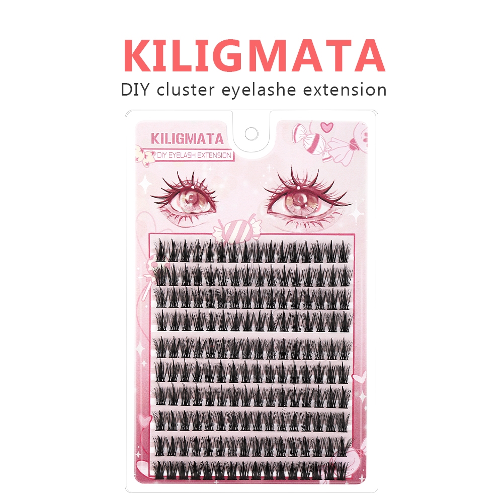 [Món quà miễn phí]  KILIGMATA Hộp Lông Mi Giả Sweet Minijumie Mint10 Hàng Có Gai Lúa Mì Dày Tự Nhiên 10-13mm