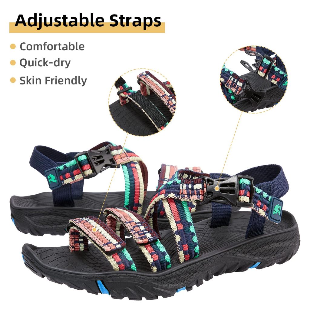 Ảnh Xăng đan đi bộ đường dài cỡ lớn dành cho nữ CAMEL CROWN Dép thể thao hở mũi ngoài trời cho dép đi bộ mùa hè 2