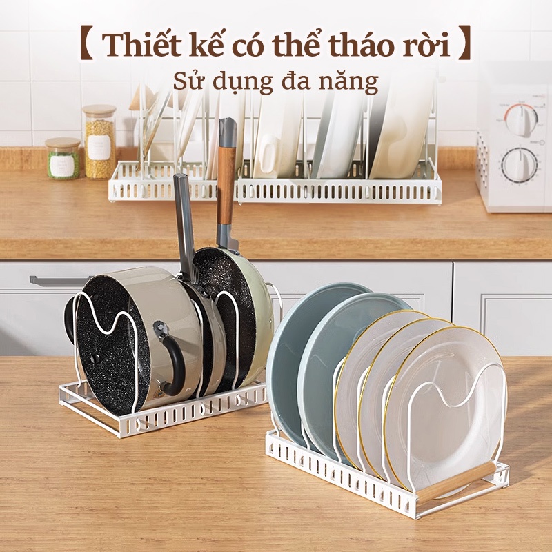 Cambond Có Thể Điều Chỉnh Chiều Rộng Giá Treo Đồ Nhà Bếp Tổ Chức Có Thể Mở Rộng Giá Để Nồi Nắp Nồi