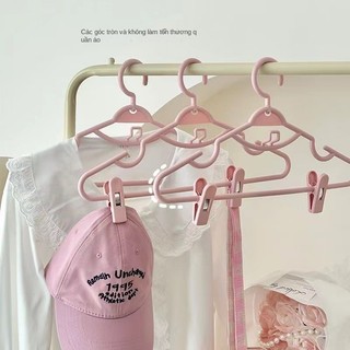 1 Thanh treo móc quần áo Xoay 360 Độ Chống Trượt Màu Sắc macaron Hanger【Chiosala12】