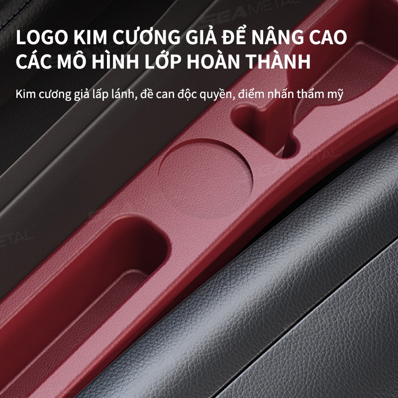 Nút Bịt Khe Hở Ghế Ngồi Xe Hơi SEAMETAL Ghế Bên Khoảng Cách Cắm Phụ Kiện Nội Thất Ô Tô Lưu Trữ Có Khe Cắm Thẻ