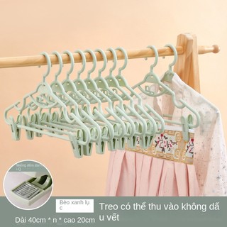 1 Thanh treo móc quần áo Xoay 360 Độ Chống Trượt Màu Sắc macaron Hanger【Chiosala12】
