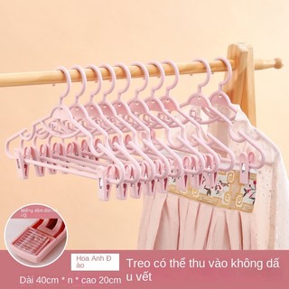 1 Thanh treo móc quần áo Xoay 360 Độ Chống Trượt Màu Sắc macaron Hanger【Chiosala12】
