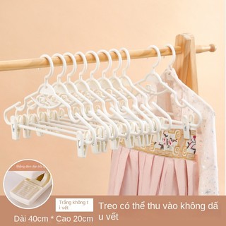 1 Thanh treo móc quần áo Xoay 360 Độ Chống Trượt Màu Sắc macaron Hanger【Chiosala12】