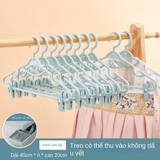 1 Thanh treo móc quần áo Xoay 360 Độ Chống Trượt Màu Sắc macaron Hanger【Chiosala12】