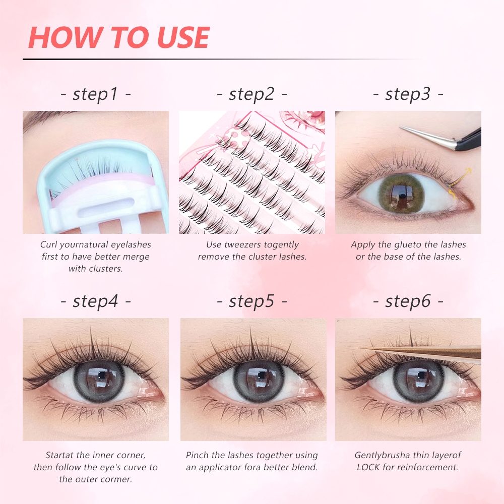 Lông Mi Giả KILIGMATA 10 Hàng Dày 3d Tự Nhiên 4mm-11mm /mi giả tách sợi/mi giả tự nhiên