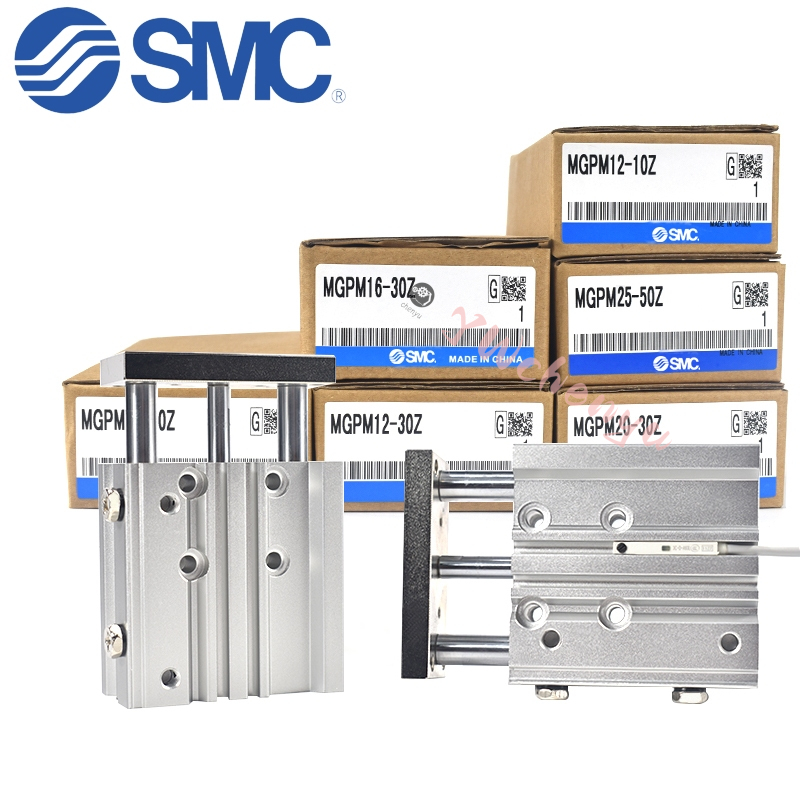 Xi lanh Smc Ba trục MGPM12 MGPL12-10-20-25-30-40-70-80-Z-XC8 MGPM16 ...