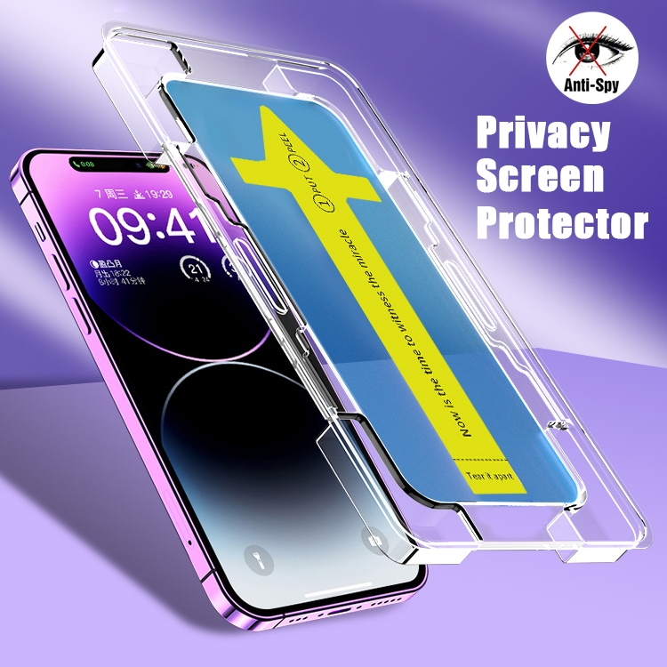 Tự Động Căn Chỉnh Dễ Dàng Lắp Đặt Chống Gián Điệp Riêng Tư Full Kính Cường Lực Xiaomi Redmi POCO F3 F4 GT F5 F6 Pro Phụ Kiện Phim Bảo Vệ Màn Hình