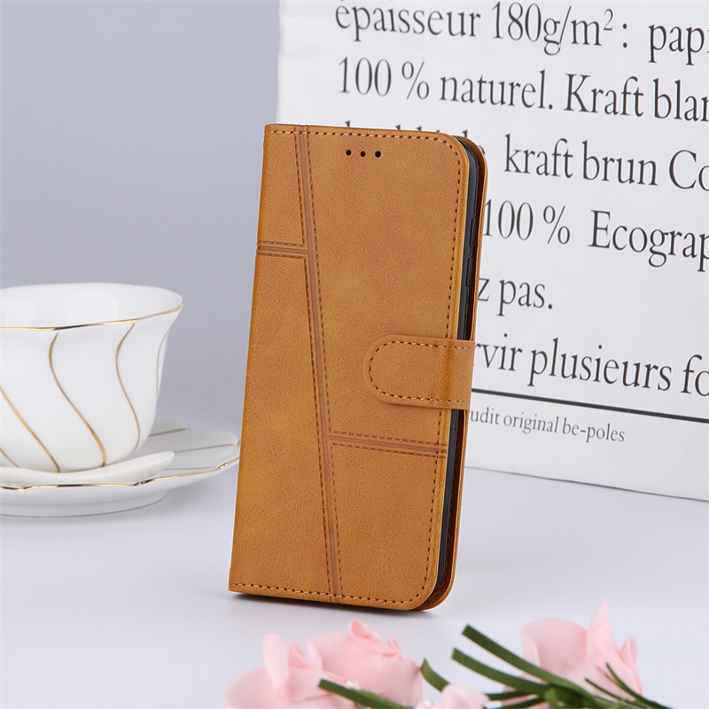 Dành Cho Oppo Reno 12 A79 A59 A60 A2M A1i A2 Pro 4g 5g Ốp Lật Bao Da Ví Đựng Thẻ Khe Silicon Mềm