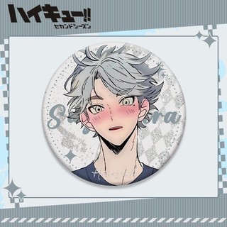 Anime Haikyuu Tinplate Kim Loại Huy Hiệu Pin Anime Ngoại Vi Sưu Tập Quà Tặng