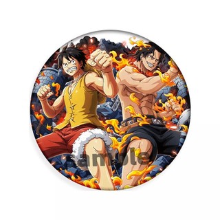 Anime One Piece Ace Zoro Luffy Sanji Thổ Cẩm Chân Anime Ngoại Vi Schoolbag Trang Trí Bộ Sưu Tập