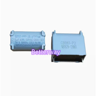 5 Chiếc CBB61 2.5UF Điều Hòa Không Khí Bo Mạch Chủ pin Quạt Quạt Khởi Động Tụ Điện Mới