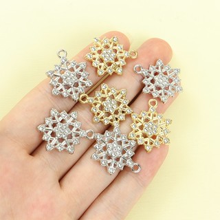 10 Chiếc Lấp Lánh Kim Cương Giả Inlay Bông Tuyết Quyến Rũ Cho DIY Vòng Cổ Bông Tai Trang Trí Cây Giáng Sinh Mặt Dây Chuyền - Món Quà Hoàn Hảo Cho Ngày Giáng Sinh, Năm Mới Và Lễ Kỷ Niệm Mùa Đông