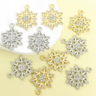 10 Chiếc Lấp Lánh Kim Cương Giả Inlay Bông Tuyết Quyến Rũ Cho DIY Vòng Cổ Bông Tai Trang Trí Cây Giáng Sinh Mặt Dây Chuyền - Món Quà Hoàn Hảo Cho Ngày Giáng Sinh, Năm Mới Và Lễ Kỷ Niệm Mùa Đông