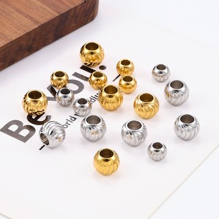 Thép không gỉ hạt đèn lồng 18k, phụ kiện DIY trang sức cho vòng cổ, vòng tay
