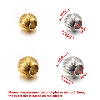 Thép không gỉ hạt đèn lồng 18k, phụ kiện DIY trang sức cho vòng cổ, vòng tay