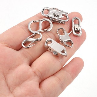 Đánh Bóng Khóa Thép Không Gỉ Tự Làm Trang Sức Vòng Tay Vòng Cổ Phụ Kiện Khóa Thép Titan Cao Cấp