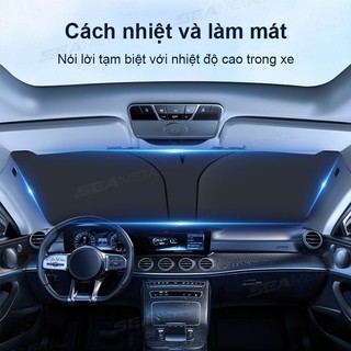 Seametal Tấm che nắng ô tô Tấm che nắng cửa sổ bên Kính hút từ tính Rèm chống nắng Cách nhiệt