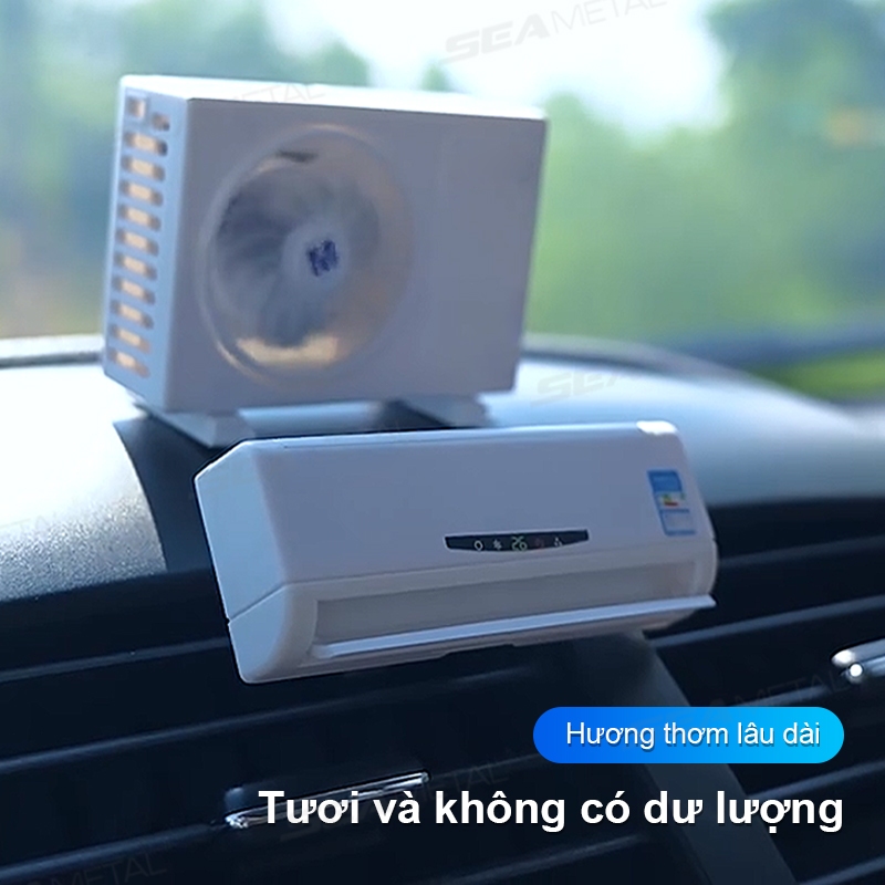 Máy Khuếch Tán Tinh Dầu Gắn Điều Hòa Xe SEAMETAL Hơi Sử Dụng Năng Lượng Mặt Trời
