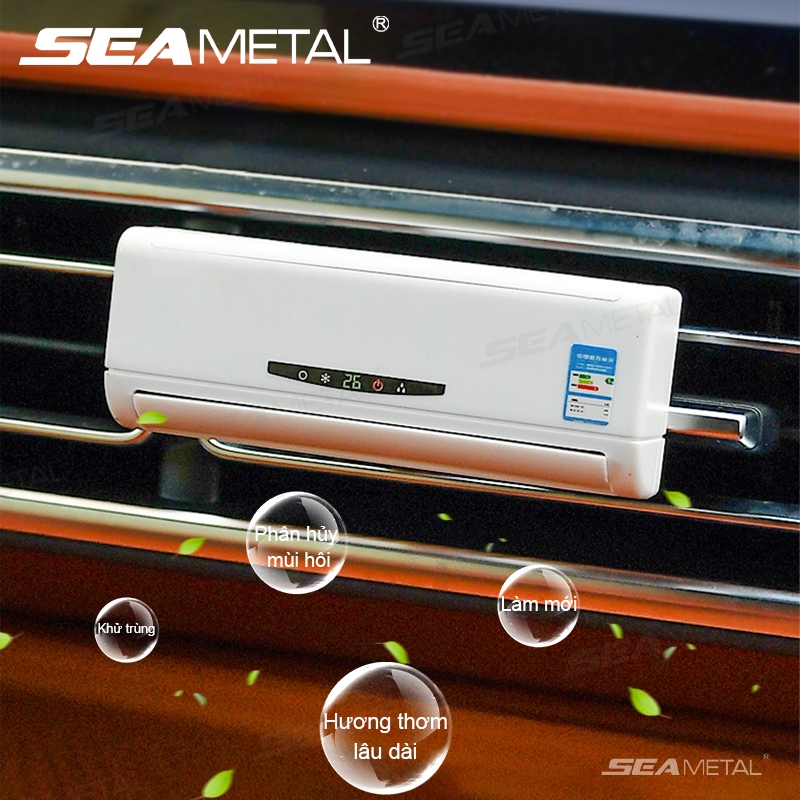 Máy Khuếch Tán Tinh Dầu Gắn Điều Hòa Xe SEAMETAL Hơi Sử Dụng Năng Lượng Mặt Trời