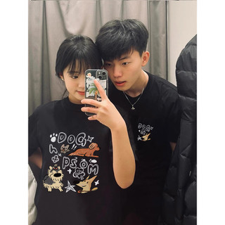 HIIXIIVI Thương Hiệu Mới 100% Cotton Unisex Áo Thun Nữ Tay Ngắn Nam Nữ Baggy Cổ Tròn Rời In Độc Đáo Cặp Đôi Tee