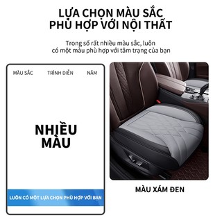 Seametal Ghế Ô Tô Da PU Đệm Bảo Vệ Thoáng Khí Ghế Ô Tô Miếng Lót Thảm Chống Trơn Trượt Đa Năng Nội Thất Ô Tô Phụ Kiện