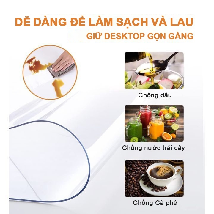 [Bảo hành 30 năm] Tấm lót bàn2.0MM PVC Tấm lót bàn ăn Tấm lót chống trượt chất lượng cao khăn trải bàn pvc