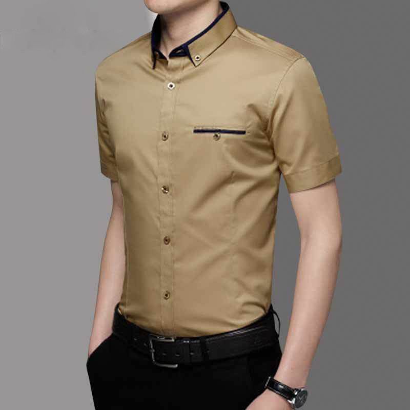 Áo Sơ Mi Nam Cotton Công Sở Thời Trang Chính Thức Áo Sơ Mi Tay Ngắn Plus Kích Thước Phù Hợp Với Công Sở Áo Sơ Mi Thường Ngày