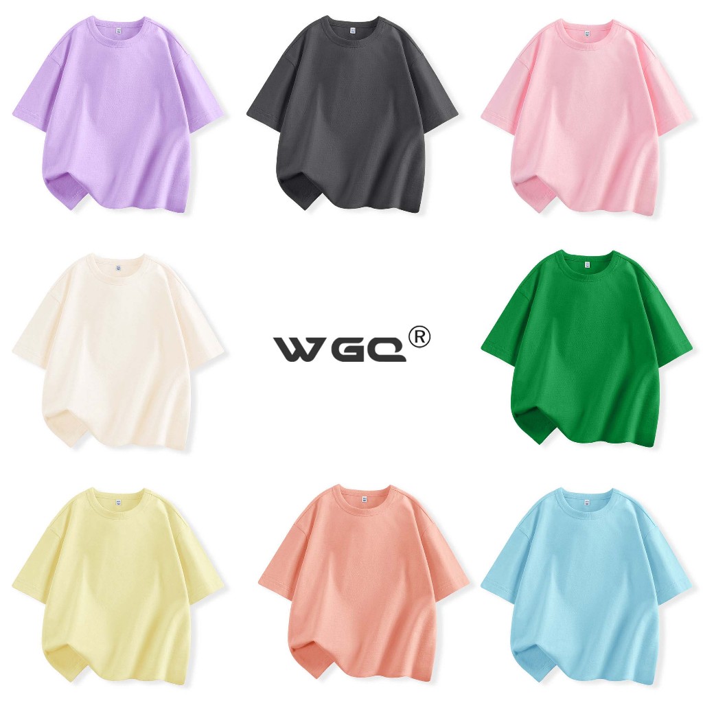 W.G.Q Áo thun bé trai/bé gái，Vải Cotton 100%，Mềm mại thoải mái thoáng khí thấm mồ hôi，Bán chạy mùa hè