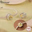 Bamoer 925 Sterling Sliver Charm Lá bạch quả Mặt dây chuyền Phụ kiện mùa thu Series cho vòng tay