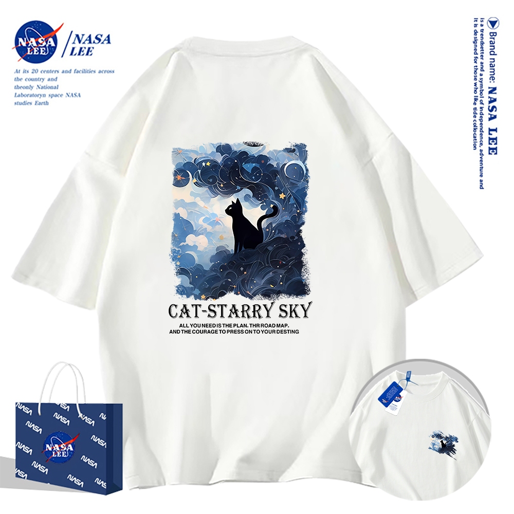 Nasa Khớp Ngắn Tay Nam Nữ Xu Hướng Thời Trang Mùa Hè 2024 Phong Cách Mới Rời Cặp Đôi Nửa Tay