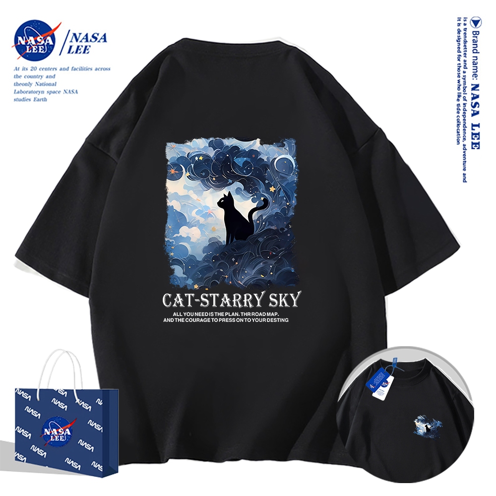 Nasa Khớp Ngắn Tay Nam Nữ Xu Hướng Thời Trang Mùa Hè 2024 Phong Cách Mới Rời Cặp Đôi Nửa Tay