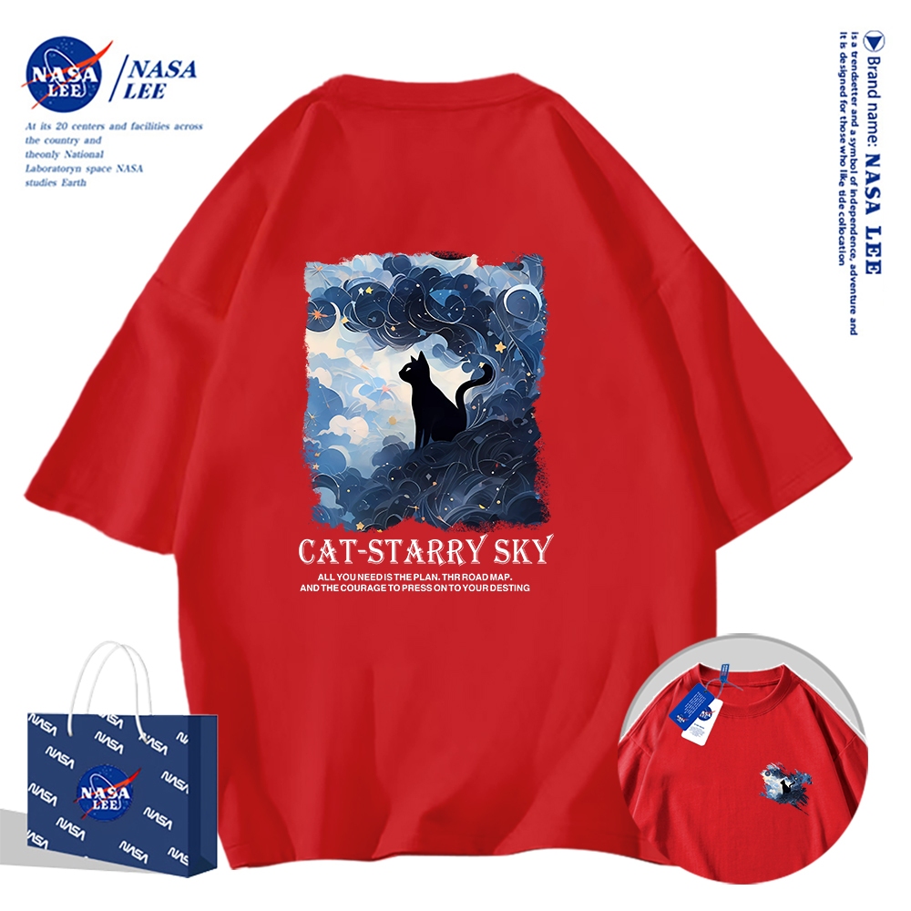 Nasa Khớp Ngắn Tay Nam Nữ Xu Hướng Thời Trang Mùa Hè 2024 Phong Cách Mới Rời Cặp Đôi Nửa Tay