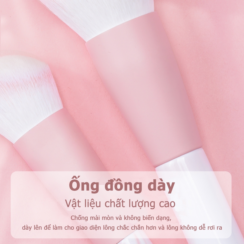Bộ cọ trang điểm đá cẩm thạch MAANGE cọ đánh phấn nền phấn mắt má hồng kèm túi đựng cọ trang điểm cao cấp 51199