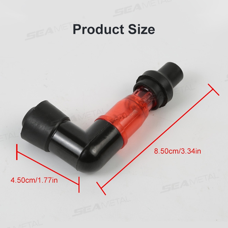 SEAMETAL Nắp bugi xe máy có đèn LED nhiều màu nhấp nháy, phụ kiện động cơ